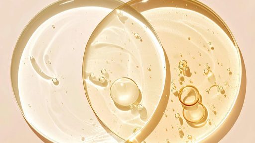 Petri dishes of gel catching the light